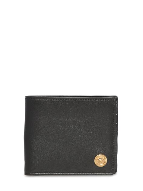 versace medusa leather billfold wallet